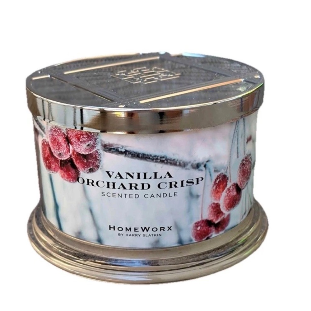 HomeWorx by Slatkin + Co. one 18 oz. Vanilla Orchard Crisp Candle 4 Wick - Picture 2 of 4
